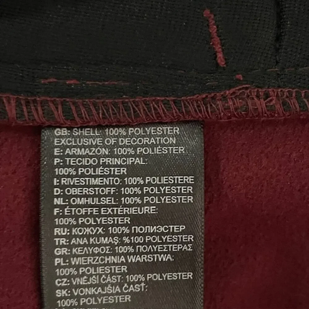 The North Face Burgundy Full-Zip Fleece Jacket Men's XL Soft Warm Outdoor Layer
